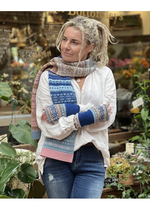 ERIBÉ | Alloa Ava Fairisle Scarf | Dew